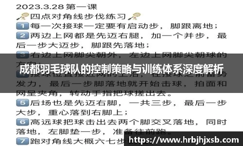成都羽毛球队的控制策略与训练体系深度解析